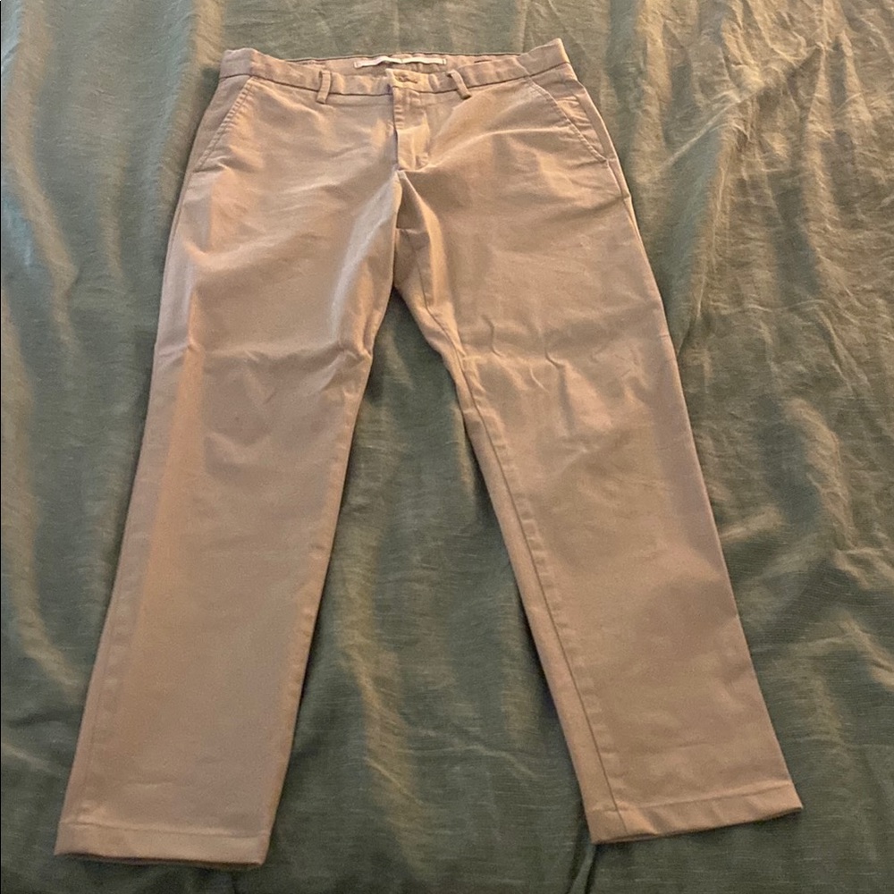 Tan Chinos Classic Straight-Leg Cotton